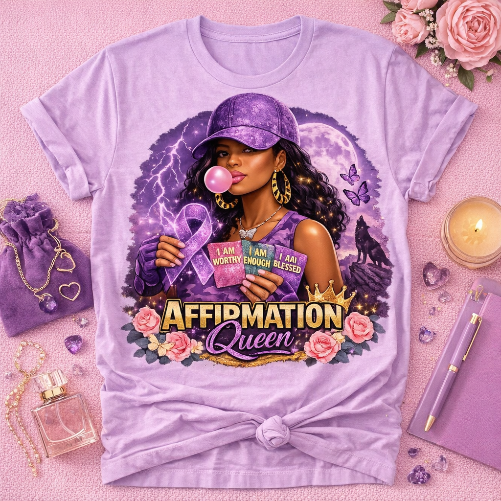 Affirmation Queen Transparent Dtf